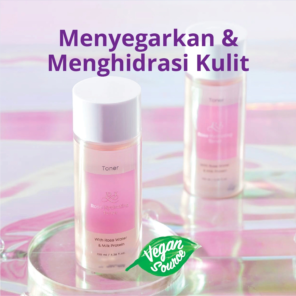 RJ Rose Hydrating Toner - Toner wajah menyegarkan, melembapkan dan menenangkan kulit CNI Store Rumbi