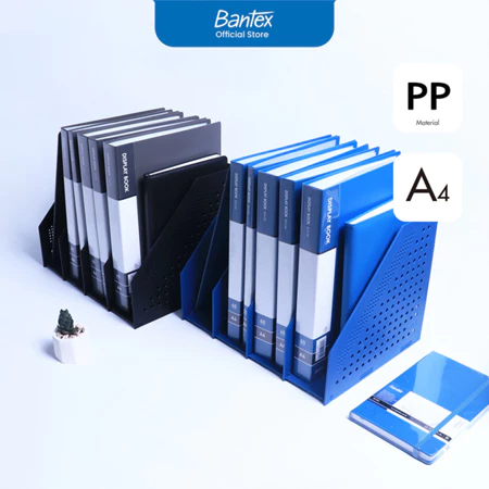 

Bantex Magazine Holder / File Tray / Rak Buku Majalah Bahan PP Dapat Dilipat | 4 Sekat BJ7694