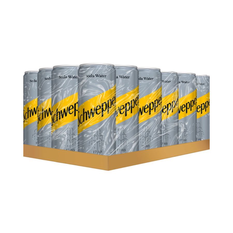 

Schweppes Soda Water Can Dus 250 ml 24 pcs