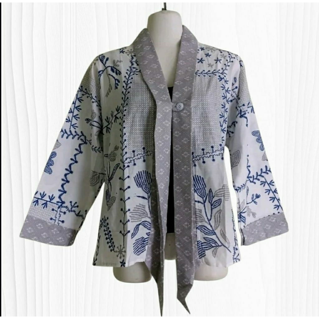Kardigan KARTINI BORDIR kardigan batik wanita kekinian cardigan batik modern style kardigan batik mo
