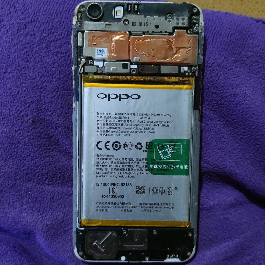 mesin oppo A71 (CPH1717) mediatek hidup normal