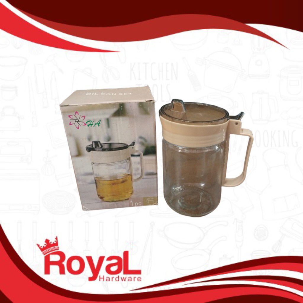 TEKO MINYAK KACA/ BOTOL MINYAK KACA BOX/ OIL POT KACA/ TEMPAT MINYAK GORENG