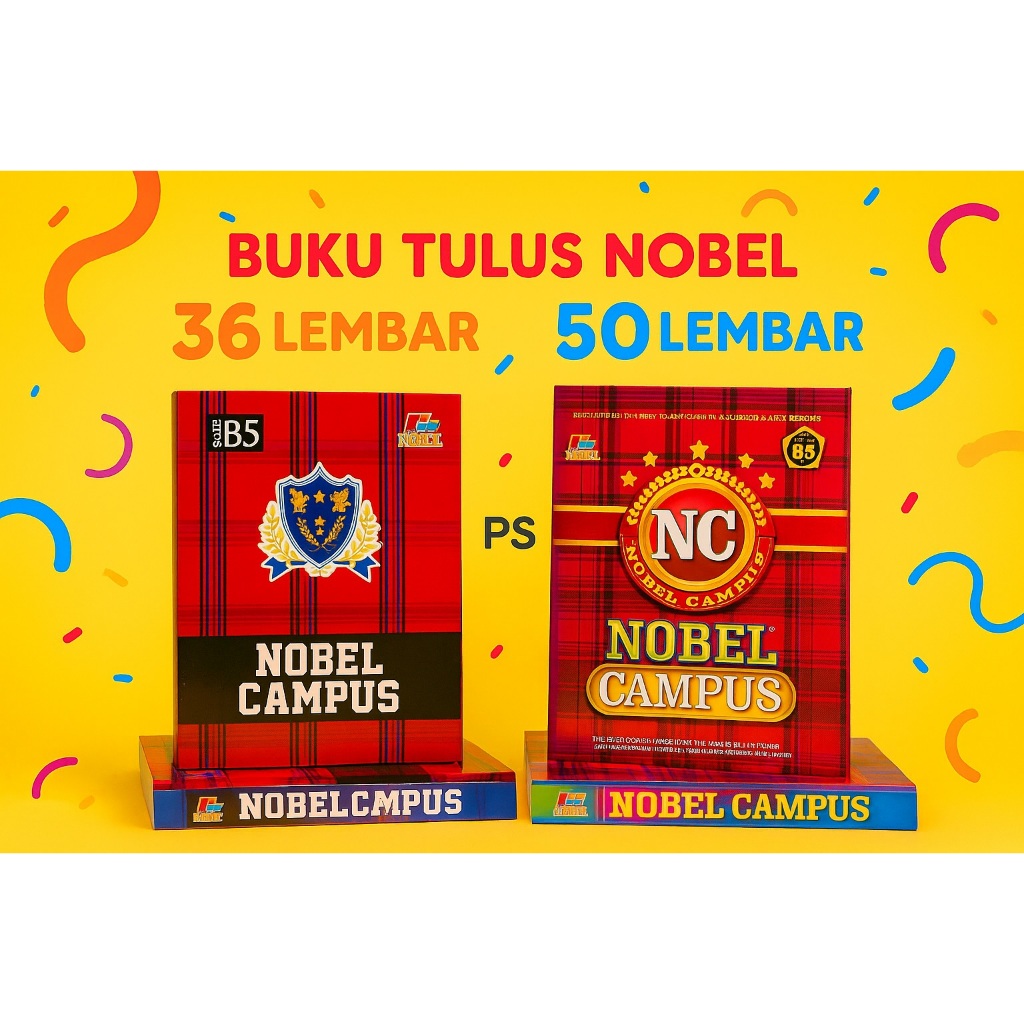 

Buku Tulis Campus Nobel 36 / 50 Lembar | Ukuran B5 | Motif Elegan & Kuat