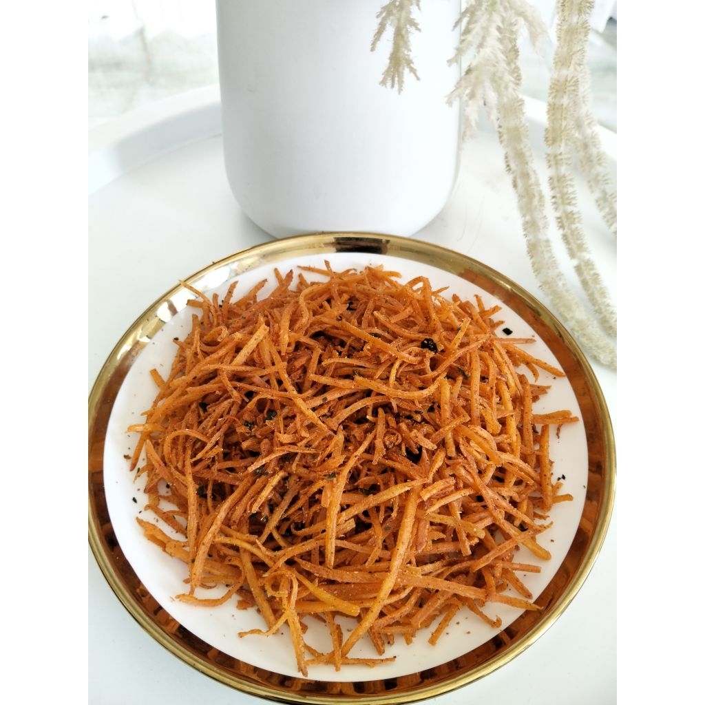 

Keripik Singkong Stik Daun Jeruk Cikruh 500 Gram