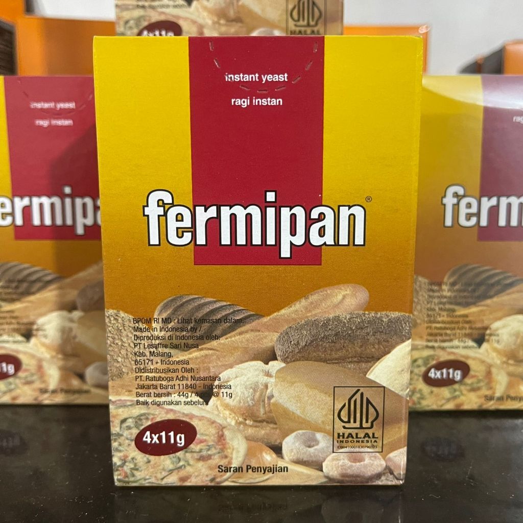 

Fermipan Ragi Instant Sachet 1 DUS isi 60kotak @4x11gr