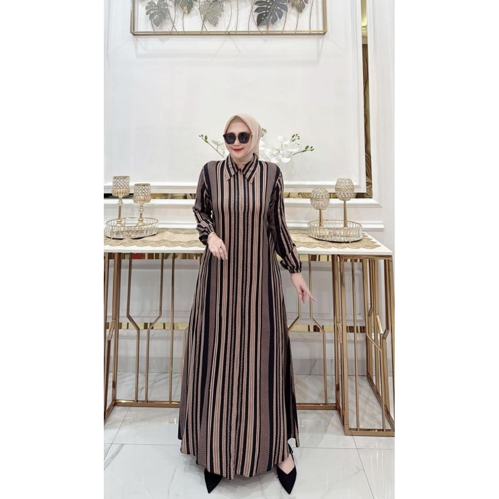 Mahesa Gamis Rayon Motif