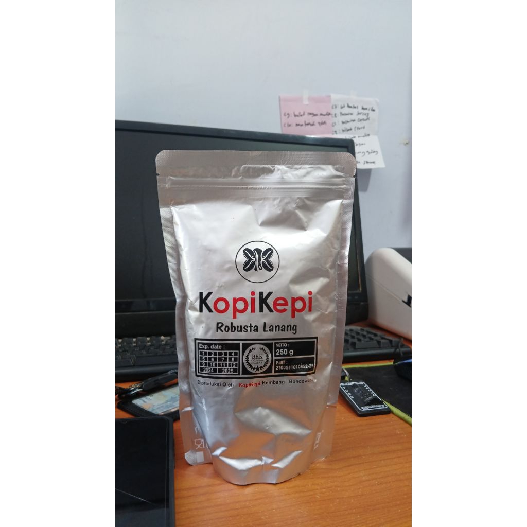 

Kopi Kepi ROBUSTA Lanang Premium 250g 100% Original