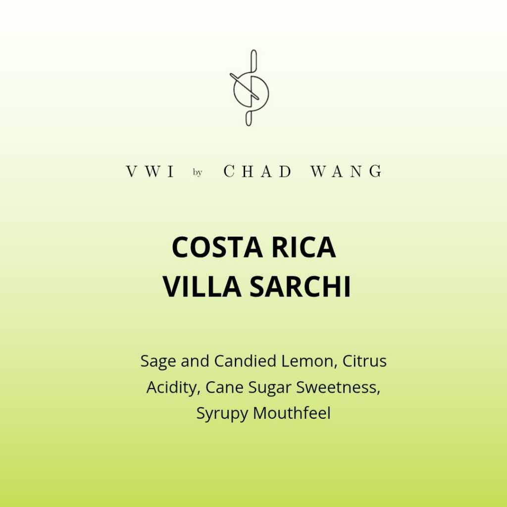 

Costa Rica Villa Sarchi Hacienda Copey Limited Edition Exotic Coffee Beans from VWI by Chad Wang / Biji Kopi Eksotis Costa Rica Villa Sarchi Chad Wang Single Dose