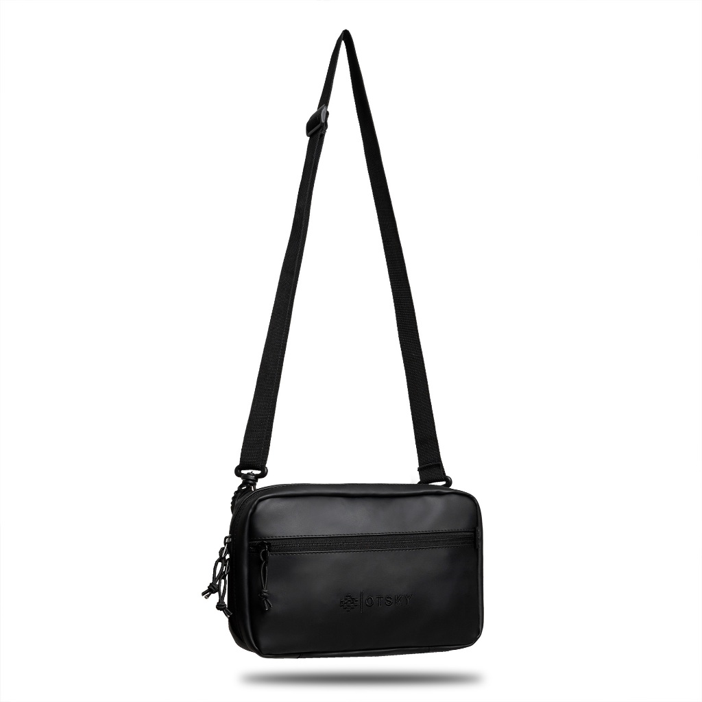 Otsky Handbag PIU Exclusive Pria Black Tas Selempang Clucth Bag