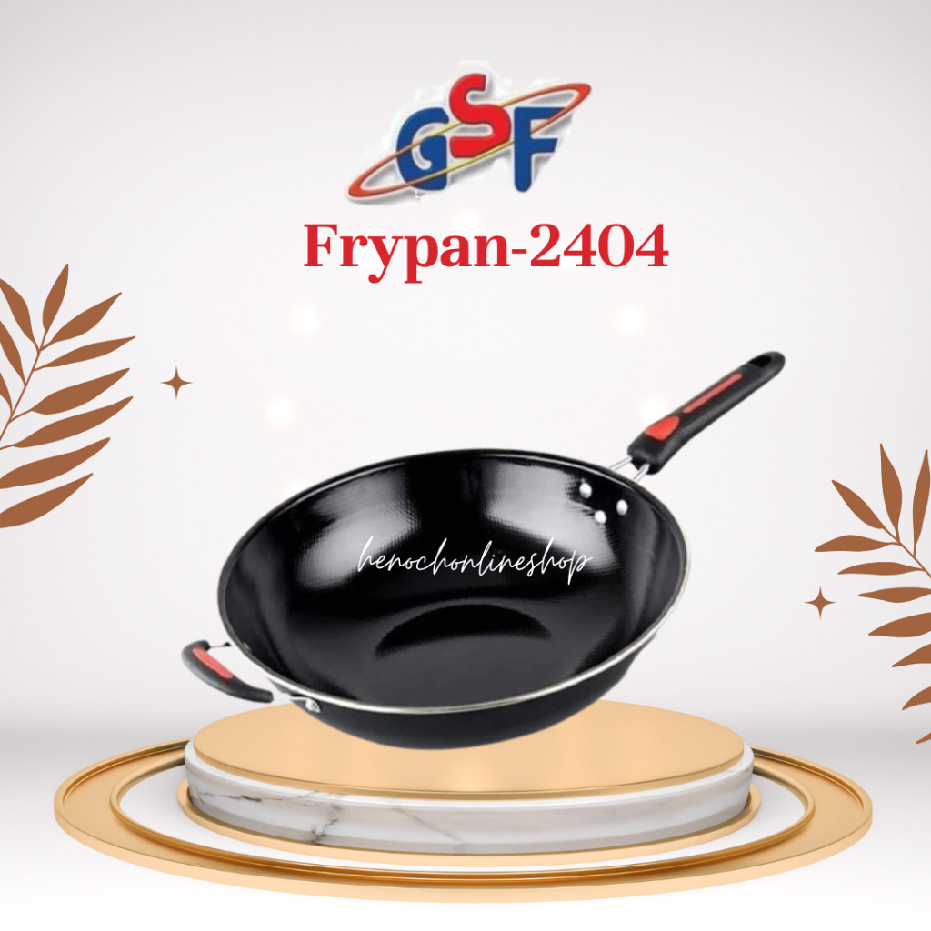 WAJAN GAGANG GSF 32CM / WAJAN GAGANG GSF 1032P 32CM / WAJAN PENGGORENGAN GSF ENAMEL ANTI LENGKET