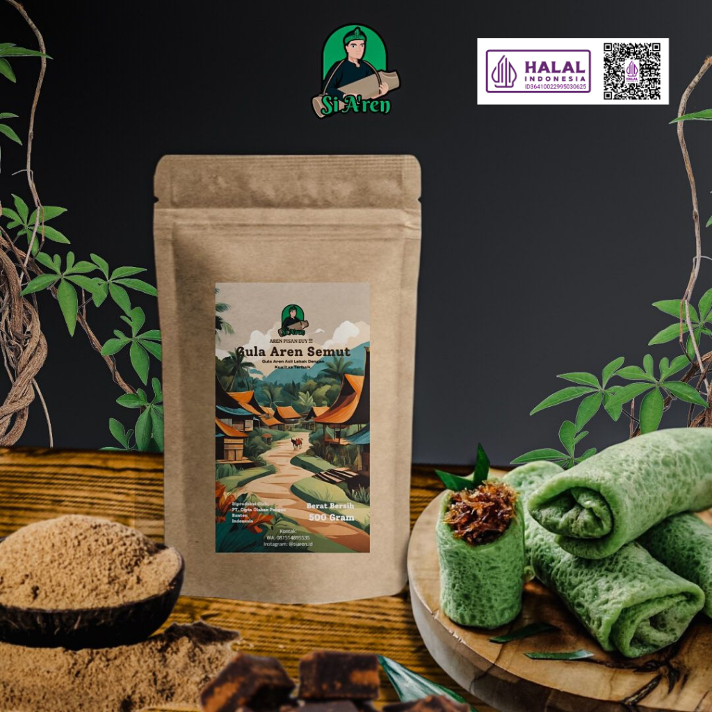 

Gula Aren Bubuk 500 gr - Gula Aren Asli Lebak - Premium Palm Sugar