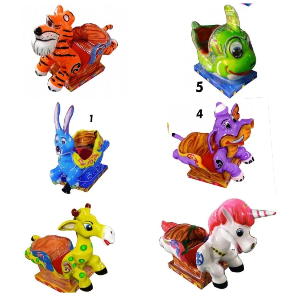 odong kereta panggung fiber karakter animal tayo