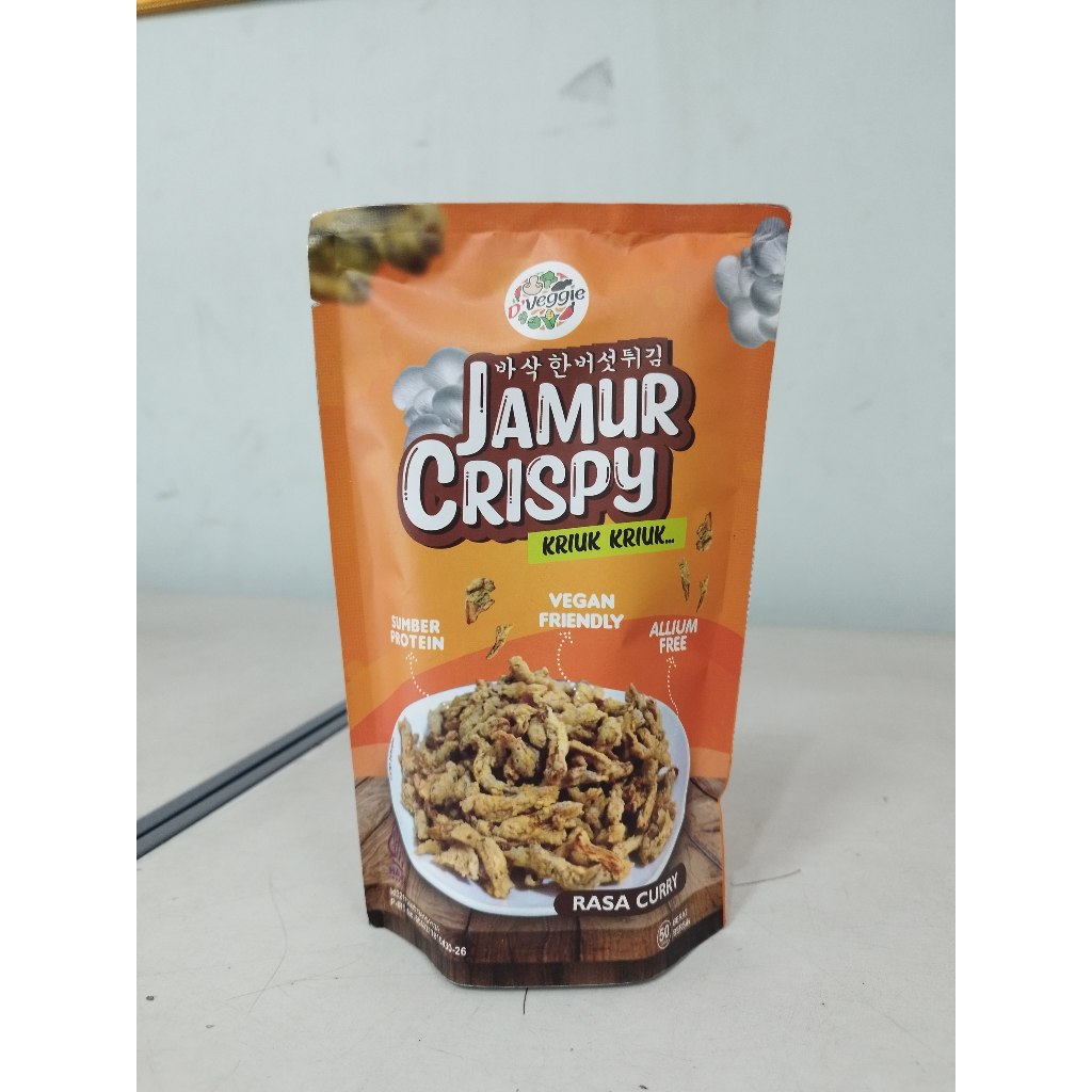 

Forcysn Jamur Crispy Snack Vegetarian Enak Dan Gurih - D'Veggie Vegan Halal