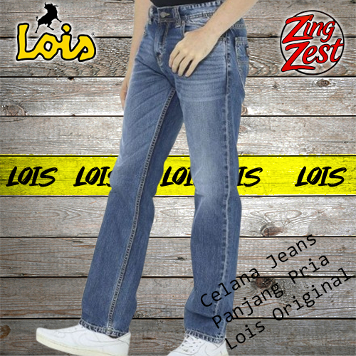 Lois Original Celana Jeans Panjang Pria Slim Fit Celana Jeans Lois Terbaru