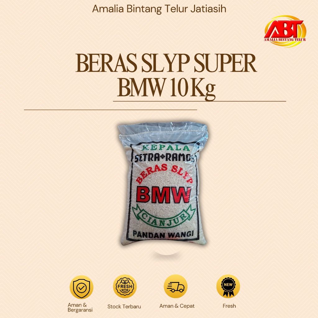 

ABT JATIASIH - Beras Pulen Cap BMW 10kg Beras Enak Bersih Lembut dan Putih (FRESH-CEPAT-BEGARANSI)