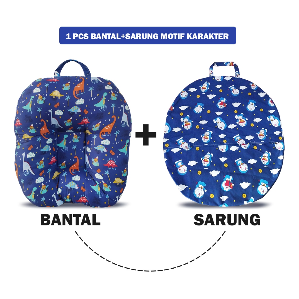 Terlaris Bantal Sofa Bayi Jumbo + Sarung Bantal Motif Karakter Lucu Bantal Tempat Tidur Duduk Bayi