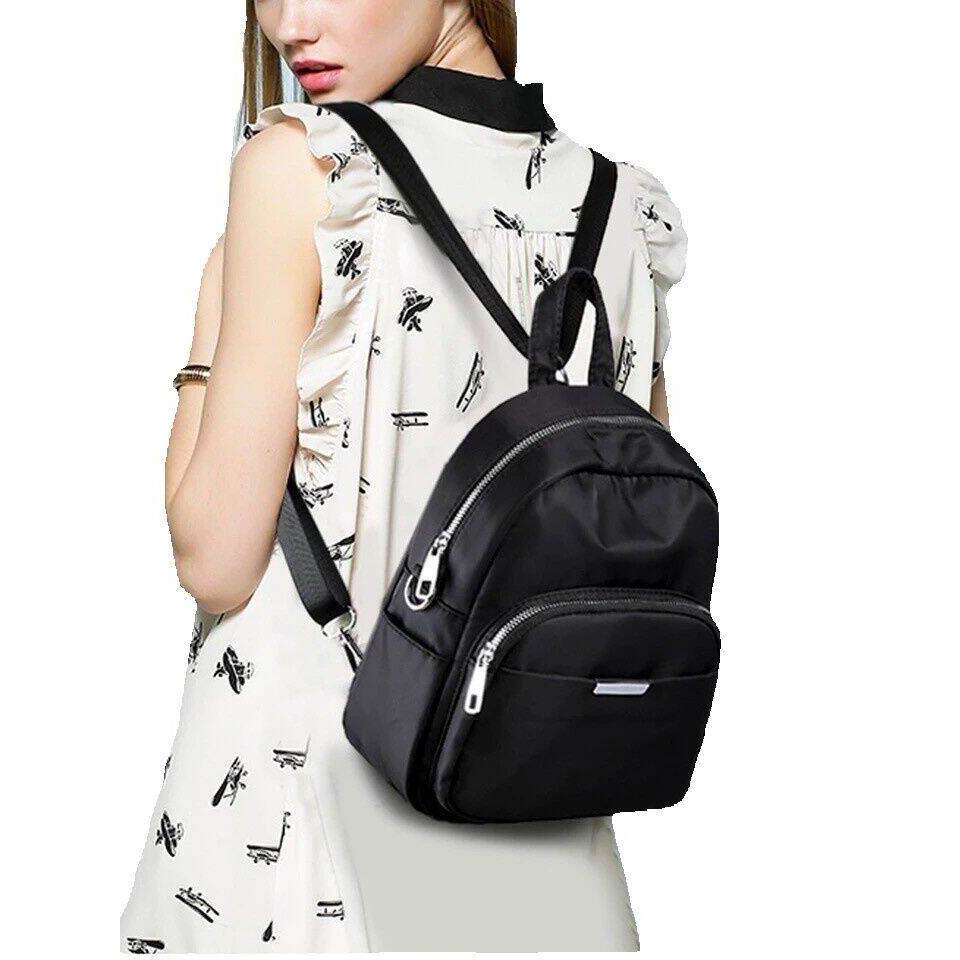 Tas Ransel Wanita Kecil Korean Cantik Mini Bag Hitam Sporty Fashion new