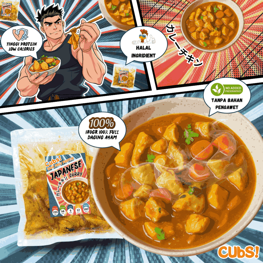 

Cubs Dada Ayam Japannese Curry Siap Saji 180gr