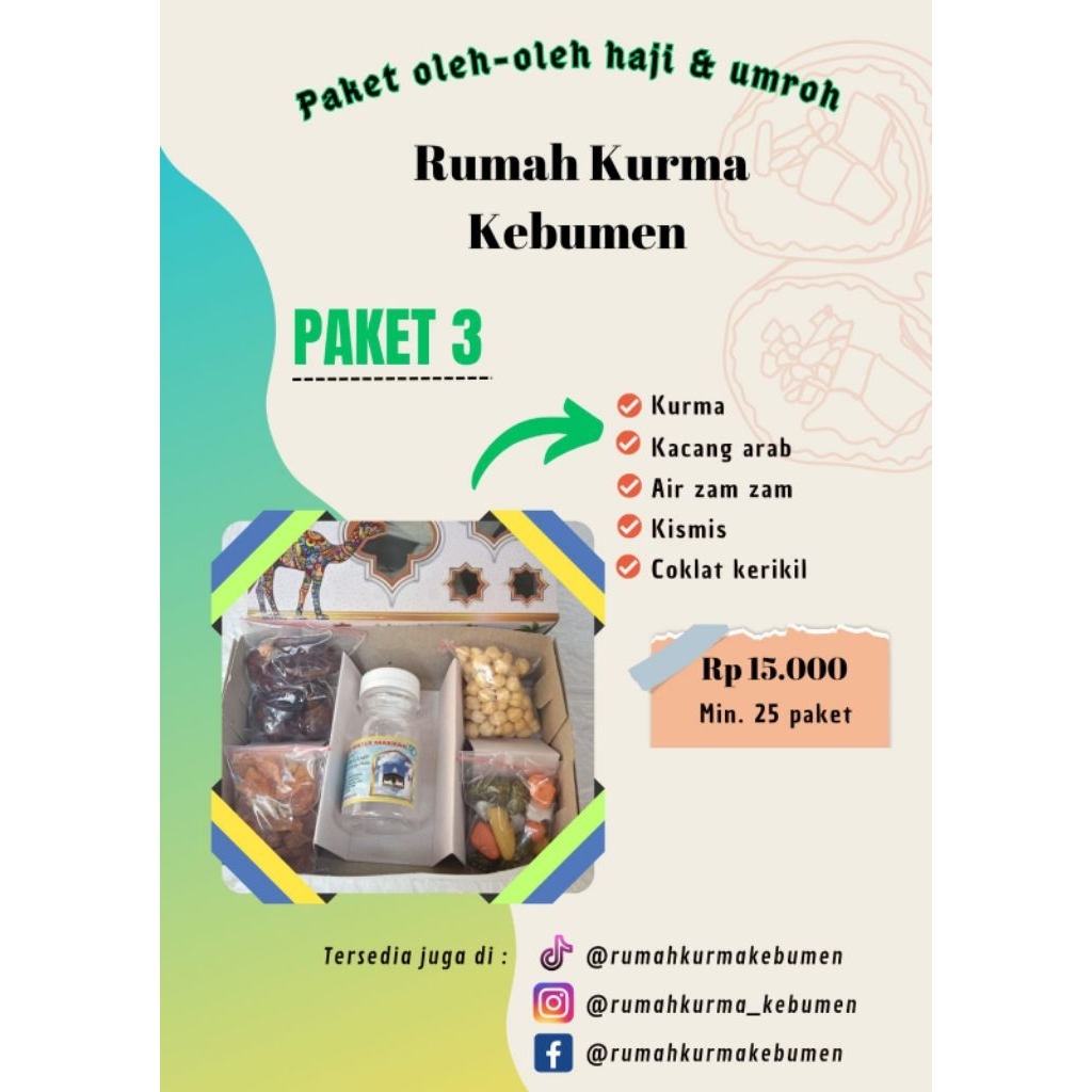 

paket oleh oleh haji kebumen