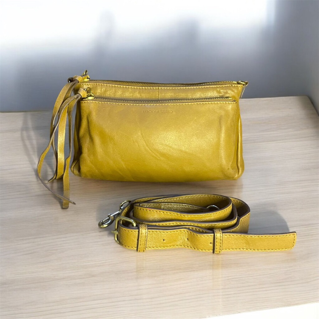LUCKY BRAND genuine leather sling bag (preloved)