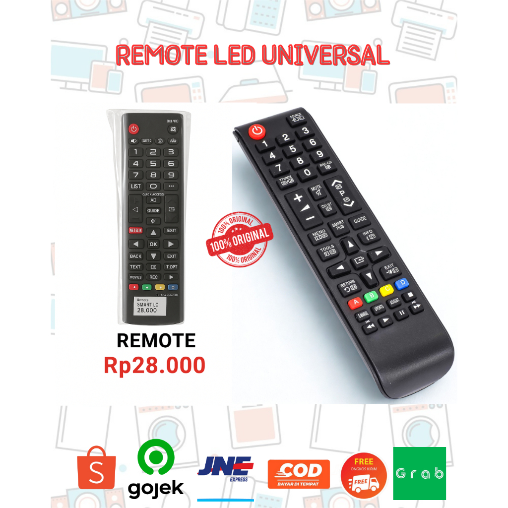 Remote TV Samsung Remot TV LED Samsung - Remote TV Biasa