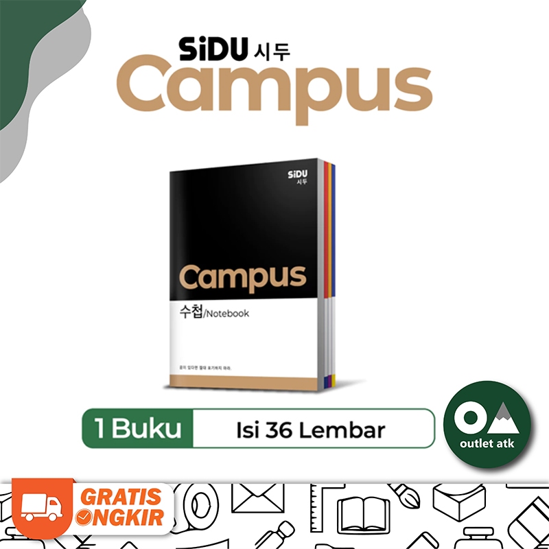 

Buku Tulis Korea SIDU Campus 36 Lembar Isi 5 per Pack