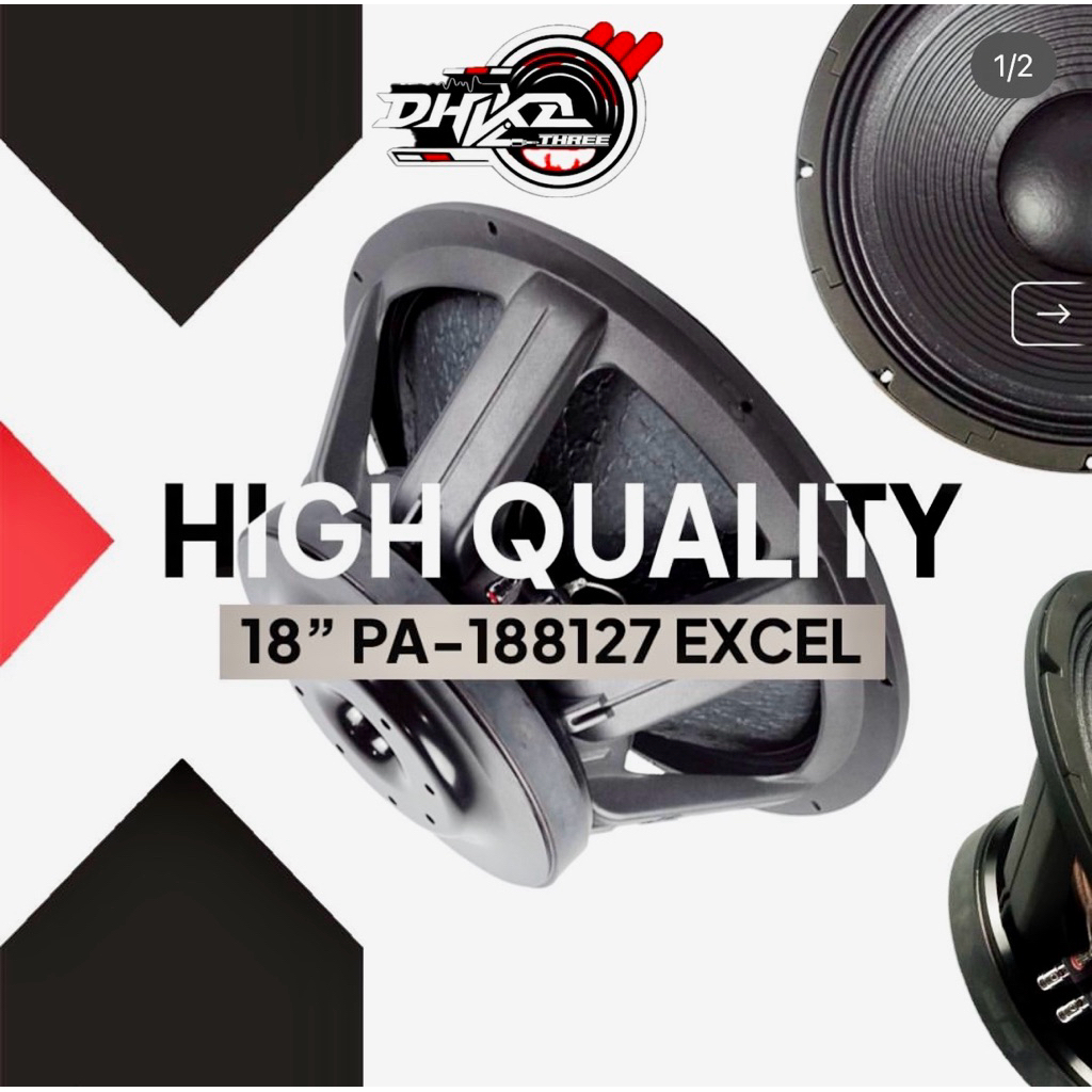 SPEAKER ACR PA 188127 EXCEL / Speaker Acr Excellent 18 PA 188127 Coil 5 / Speaker Acr Excellent 18 i