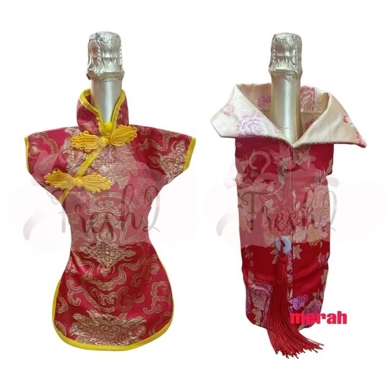 baju botol sangjit terbaru / baju botol / baju botol sangjit / cover wine