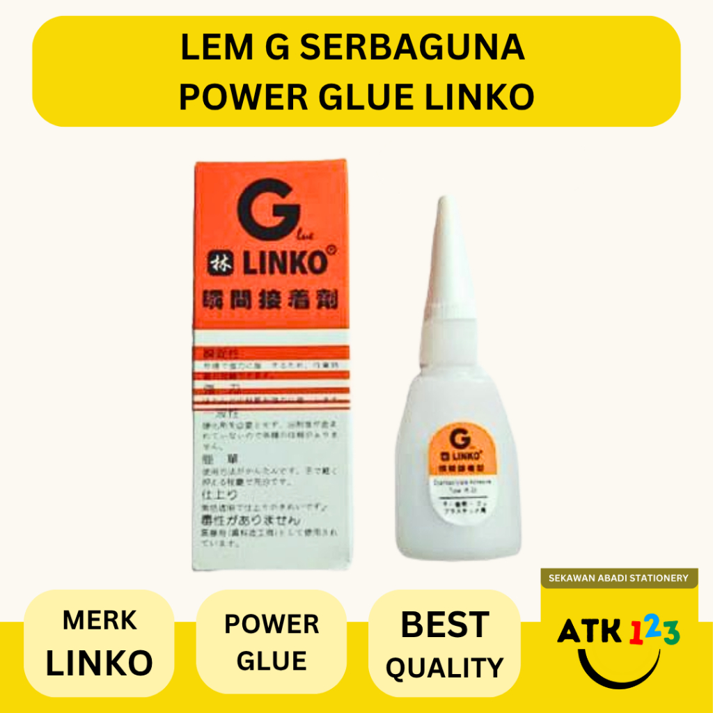 

LINKO Lem G Power Glue / Lem Serbaguna / Lem Korea Super Adhesive merk LINKO