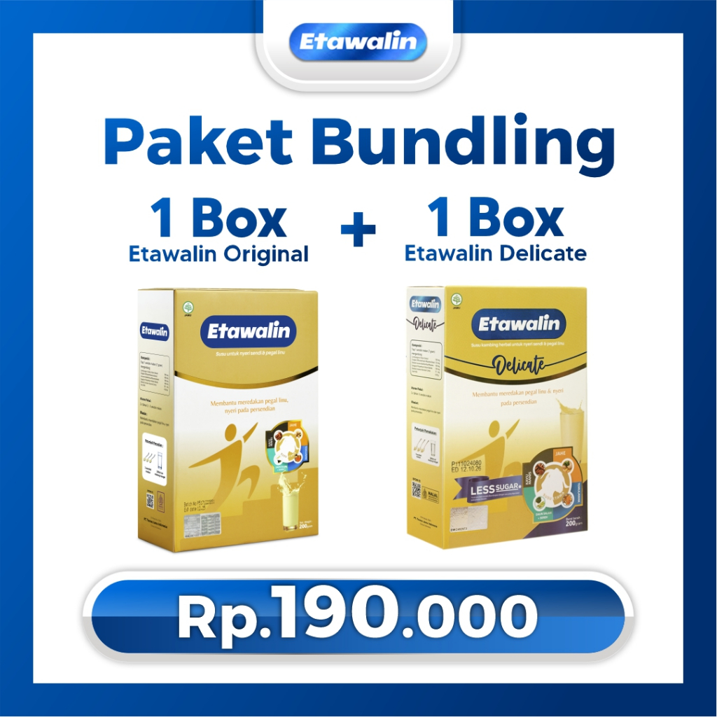 

Promo Bundling Etawalin Termurah - Susu Kambing Tulang Sendi Lansia Remaja Dewasa