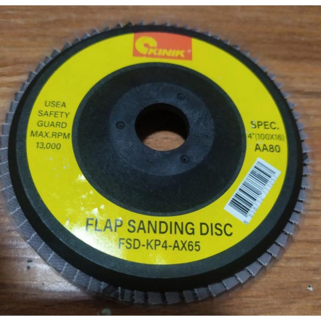 Flap sanding disc kinik amplas susun grit 80 size 4 inch
