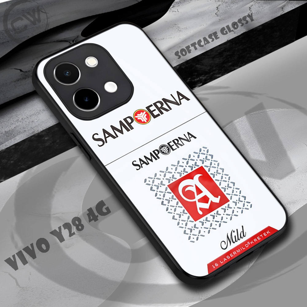 [WD23] Softcase Kilau Vivo Y28 Case Premium Kamera Protector | Kesing Glossy Efek Kaca | Pic HD Sili