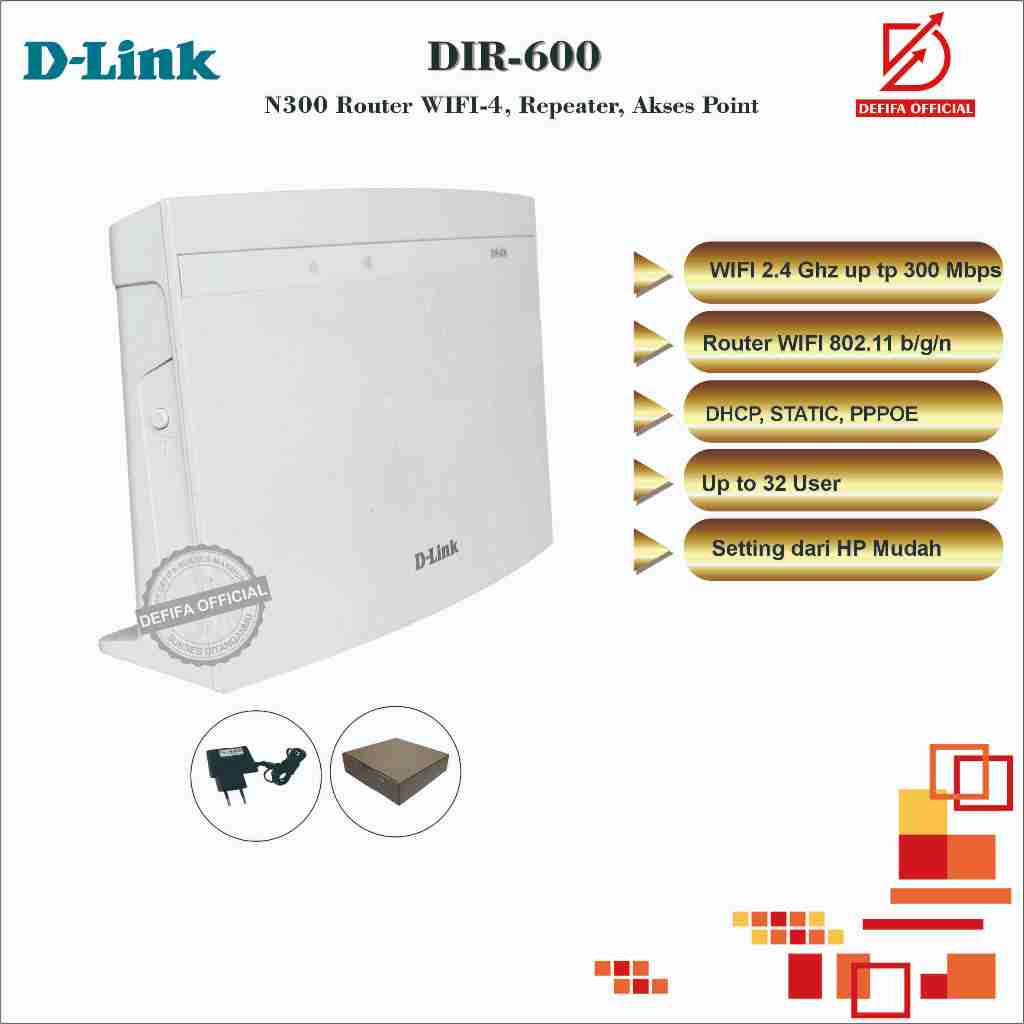 Modem Router Wireless Wifi D-Link DIR-600 N150