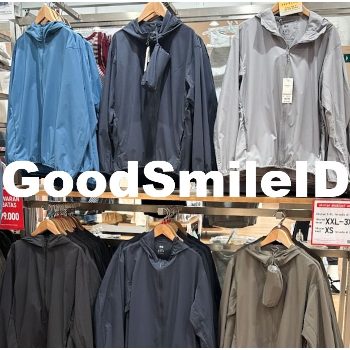 SALE Men Jaket Parka Saku UV Protection Hoodie PRIA WANITA PRIA COWOK UNIQLO
