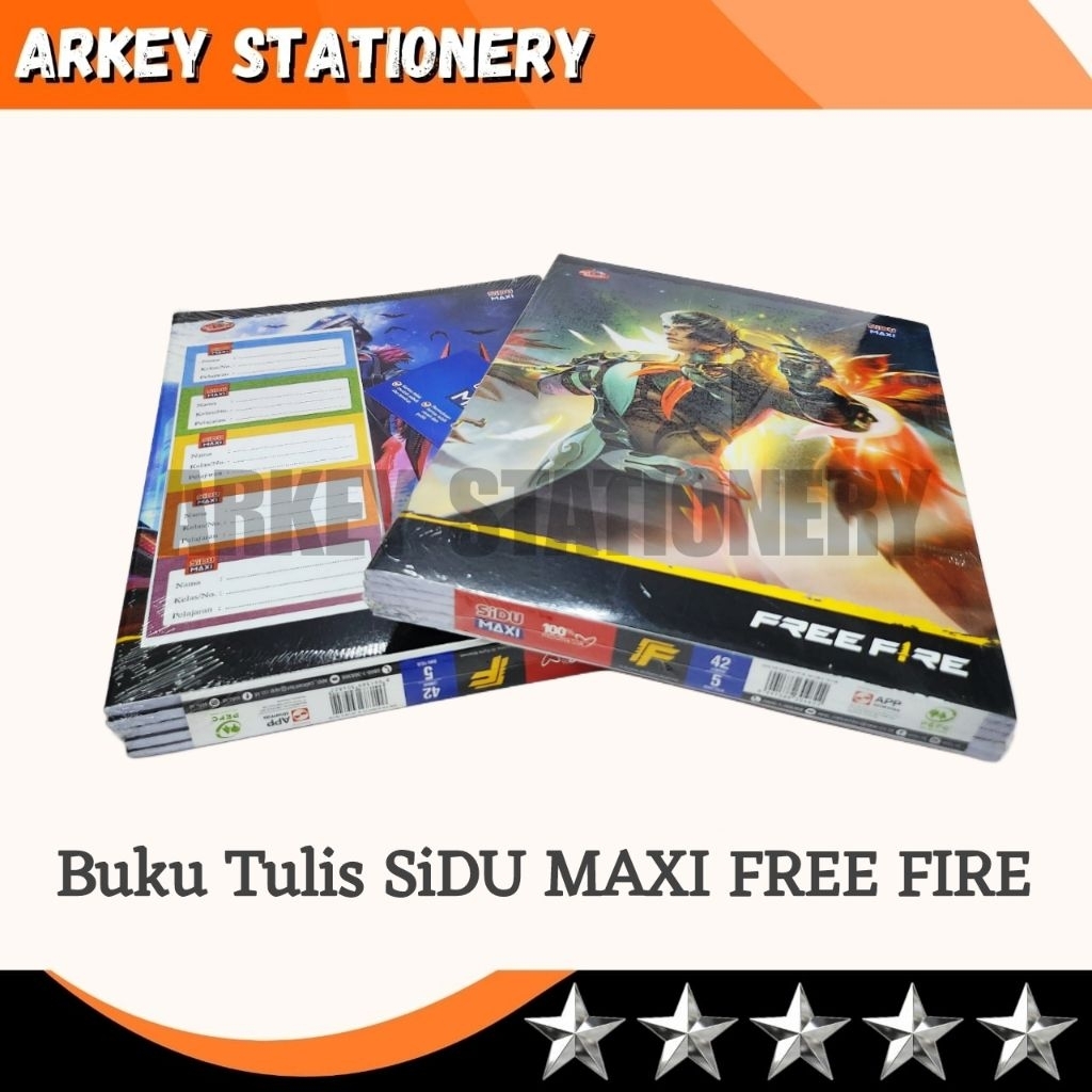 

Ay00! Buku Tulis SIDU MAXI 42 Lembar / Buku Tulis FREE FIRE