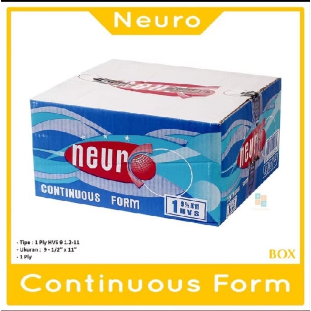 

Continous Form Neuro 9,5 x 11" PRS / Utuh K1 Ply , K2 Ply PRS / Utuh , K3 Ply PRS / Utuh , K4 Ply PRS / Utuh , K5 Ply PRS / Utuh , K6 Ply PRS / Utuh - Box.