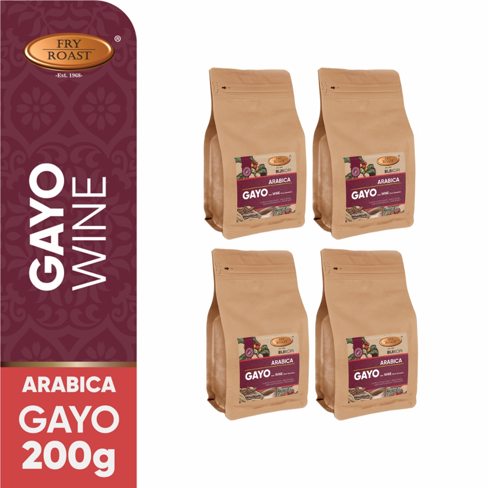 

FRY ROAST - Kopi Bubuk Arabica Gayo Wine - 4 x 200 gr
