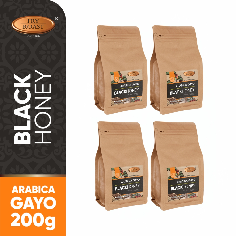 

FRY ROAST - Kopi Bubuk Arabica Gayo Black Honey - 4 x 200 gr