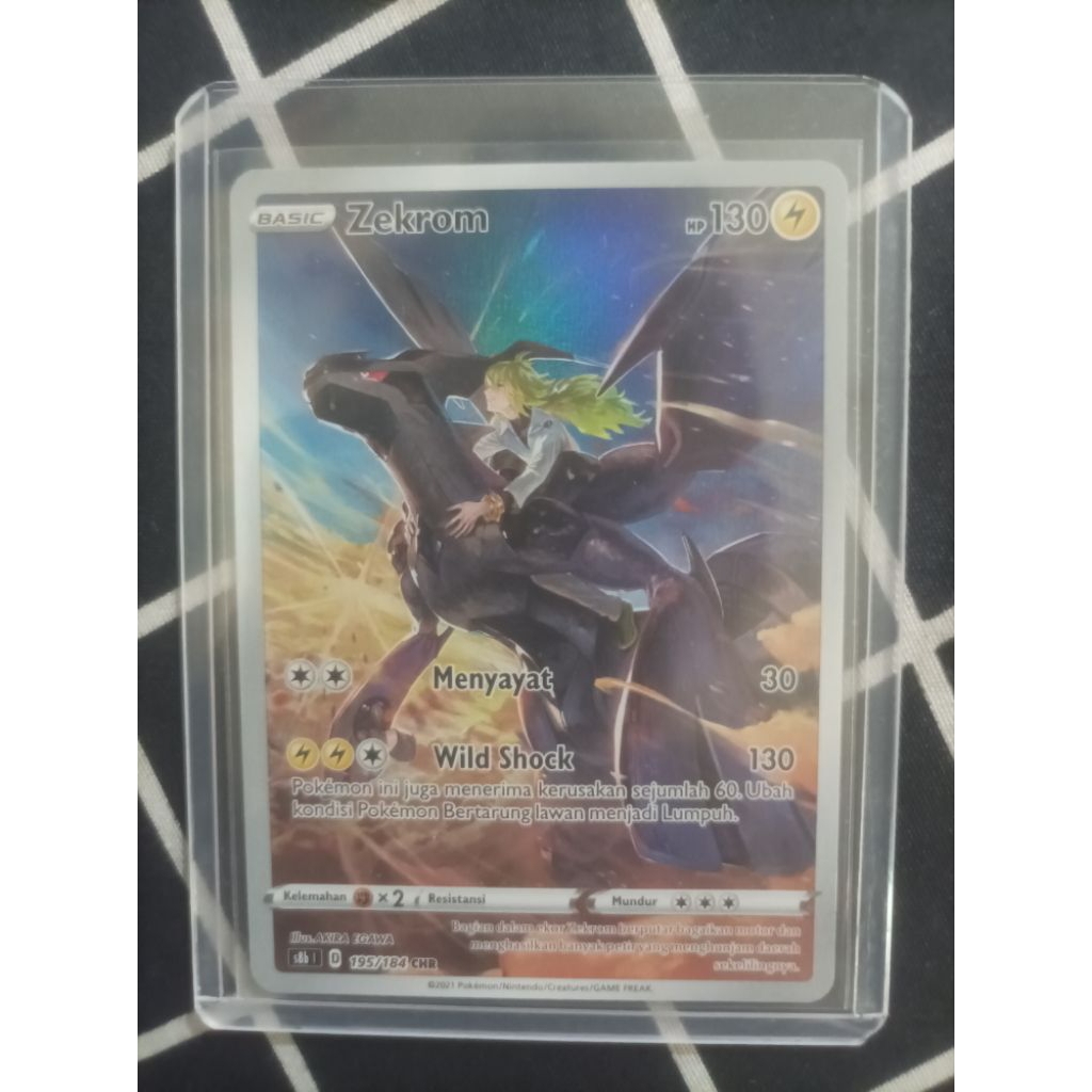 zekrom s8b 195/184 CHR - POKEMON TCG INDONESIA