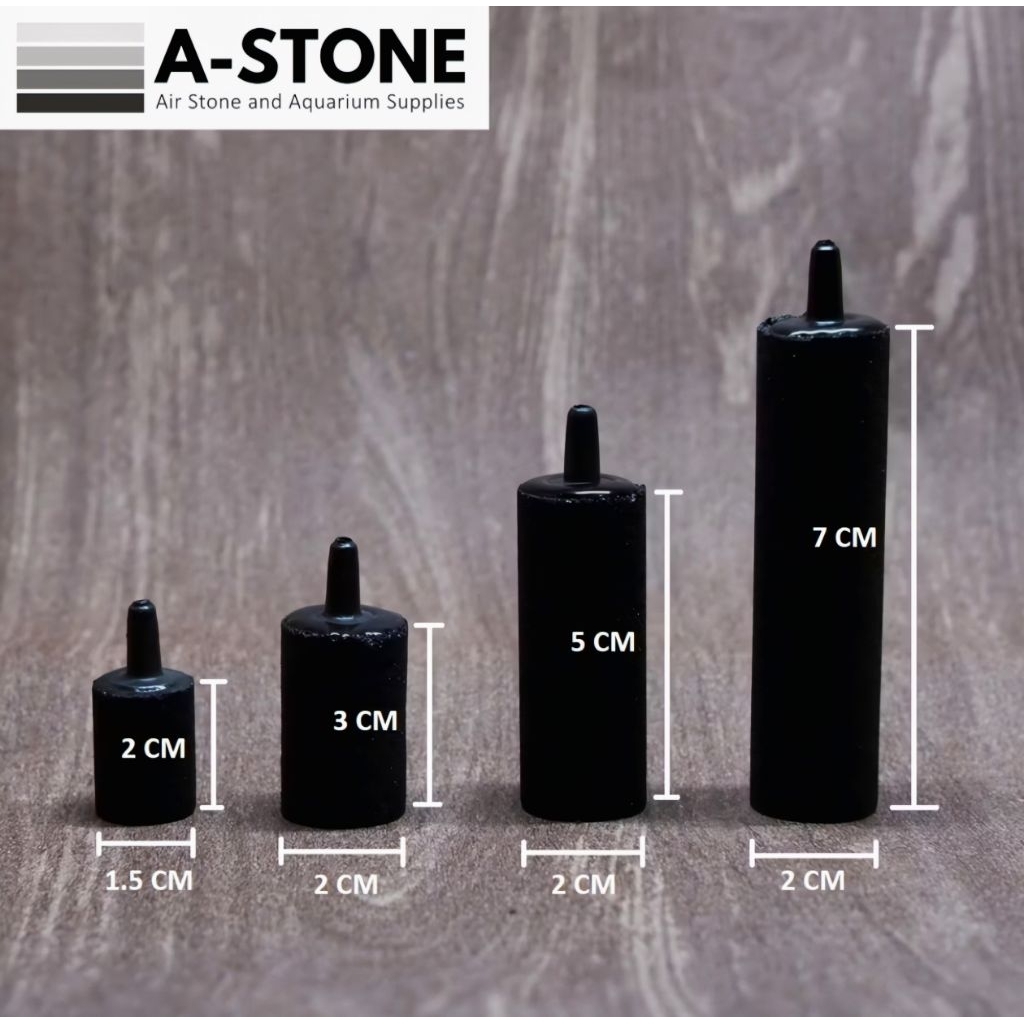 Batu Aerasi / Batu Aerator Aquarium Airstone Panjang L2 L3 L5 L7 Dll -
