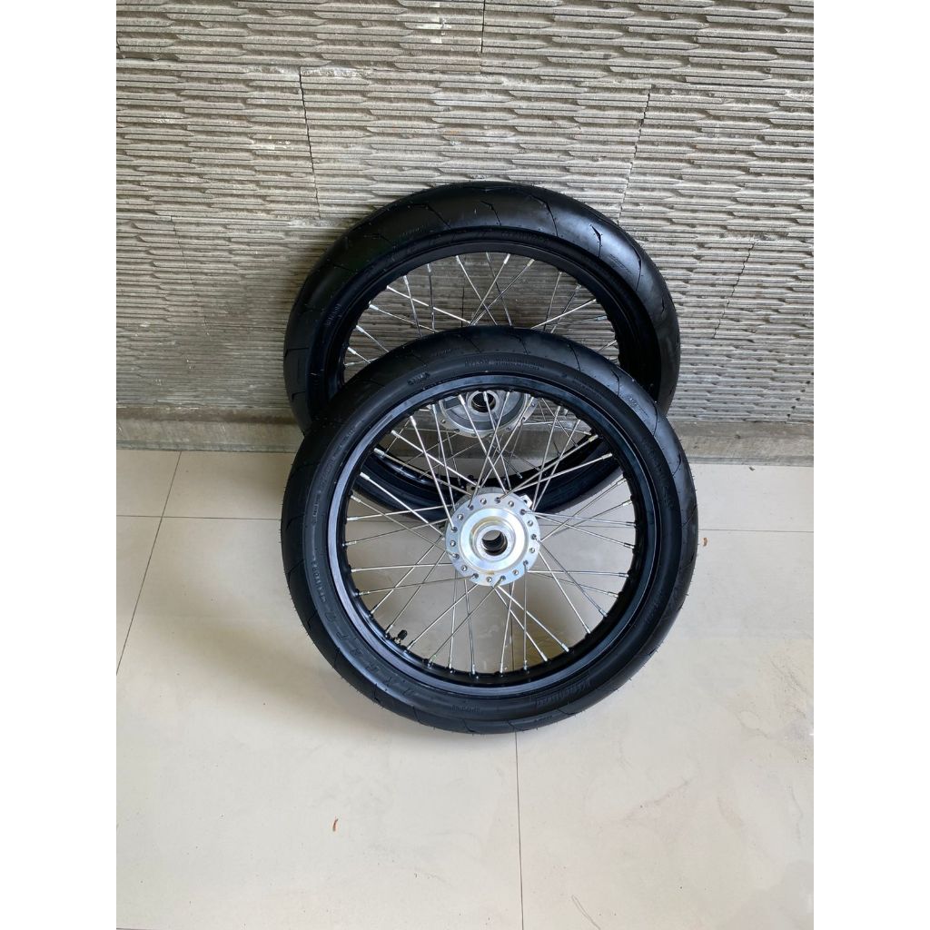 Velg set MX King Jari Jari Ukur 140/160 Ring 17 Ban Kingland CTX Hydra