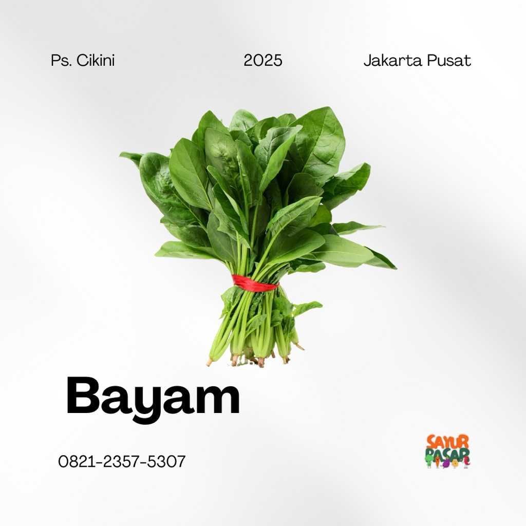

Bayam Hijau Segar – 1 Ikat