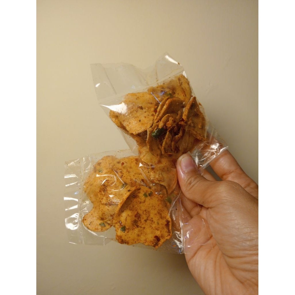 

Basreng pedas daun jeruk