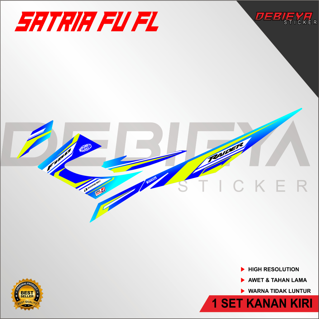 STRIPING STICKER VARIASI SATRIA FU FACELITE/SATRIA FU FL KEREN TERBARU