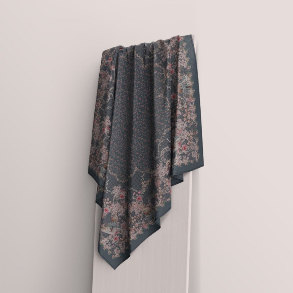 ByNawfahijab/Hijab segi empat syar'i motif/hijab segi empat syar'i motif Al aqsa/hijab segi empat sy