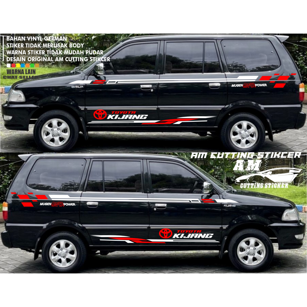Stiker Mobil Kijang Super Stiker Body Samping Mobil Kijang Super Stiker Kijang Super Cutting Sticker
