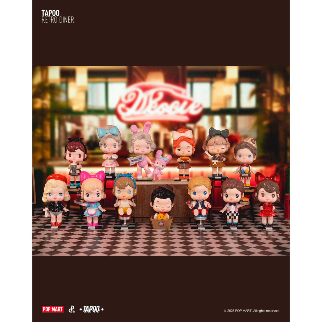 [BY AIR BACA DESKRIPSI] SELECTED BISA PILIH KARAKTER TAPOO Retro Diner Series Figure Blind Box Origi