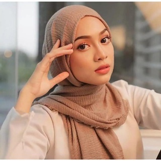 Kerudung Pasmina Crinkle Jumbo Hijab Pashmina Crincle Jilbab Phasmina Shawl Cringkle Pasmina Kusut
