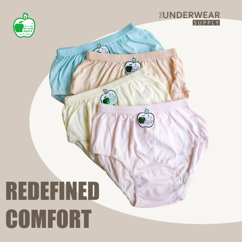[Arrow Apple] CD Apel Ori Wanita | Klasik Sejak 1976 | Celana Dalam Wanita Cotton (Renda)