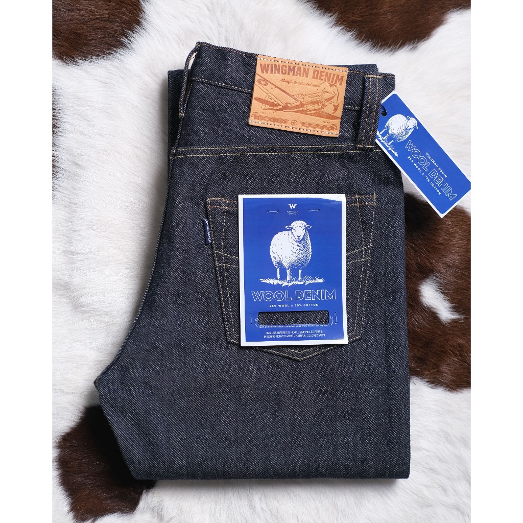 WINGMAN DENIM - WOOL DENIM | NATURAL 16oz